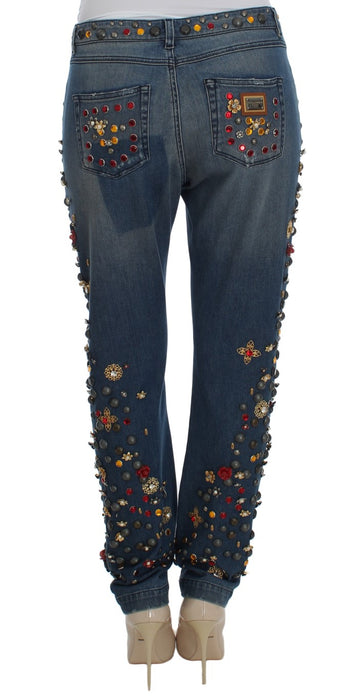 Dolce & Gabbana Enchanted Sicily Embellished Boyfriend Jeans