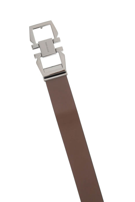 FERRAGAMO reversible gancini buckle belt