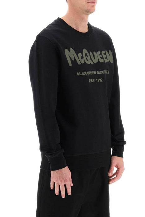 ALEXANDER MCQUEEN mcqueen graffiti sweatshirt
