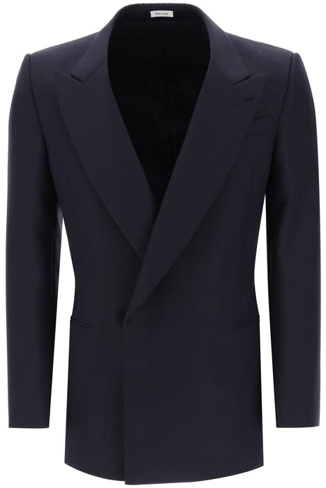 ALEXANDER MCQUEEN wool and mohair double-breasted blazer
