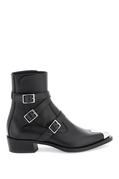 ALEXANDER MCQUEEN punk' boots with three buckles