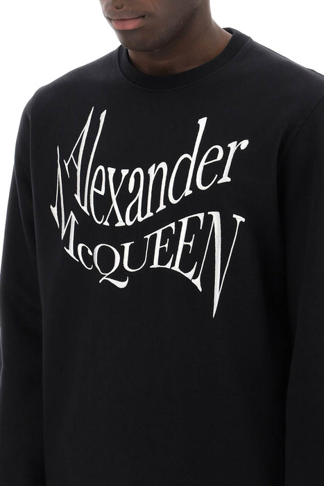 ALEXANDER MCQUEEN warped logo sweatshirt