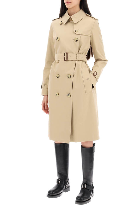 BURBERRY mid-length kensington heritage trench coat