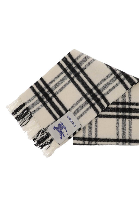 BURBERRY check wool scarf