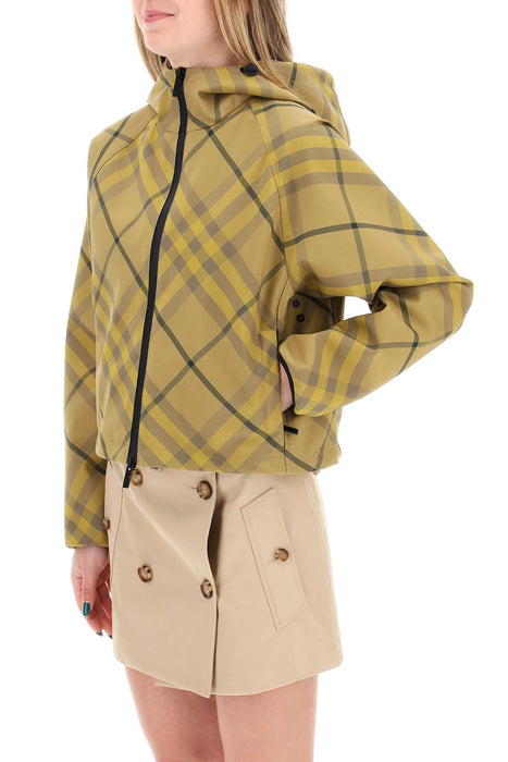 BURBERRY "cropped burberry check jacket"