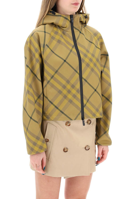 BURBERRY "cropped burberry check jacket"