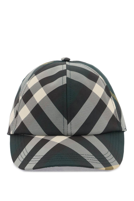 BURBERRY check baseball cap