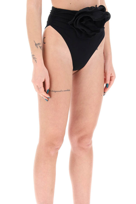 MAGDA BUTRYM high-waisted bikini briefs with flower clip