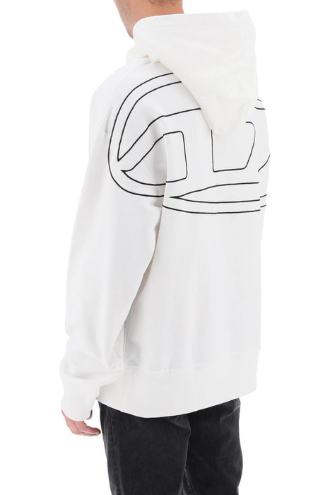 Diesel 's-macs-hood-megoval' hoodie with logo embroidery