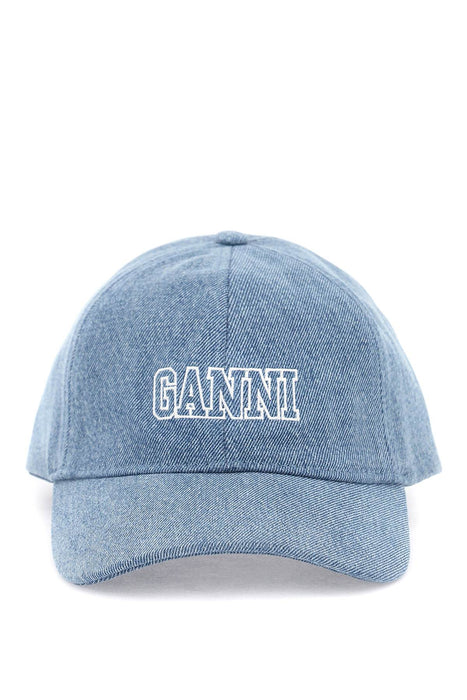 GANNI baseball cap with logo embroidery