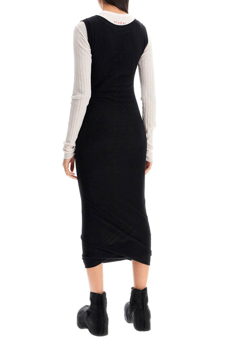 MARNI layered knit dress