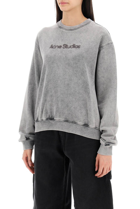 ACNE STUDIOS "round neck sweatshirt with blurred