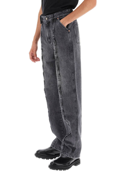 ANDERSSON BELL wave wide leg jeans