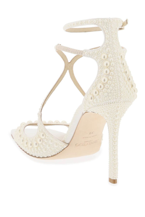 JIMMY CHOO azia 95 sandals with pearls