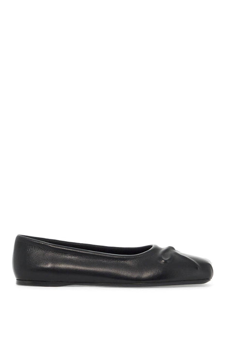 MARNI leather little bow ballerina