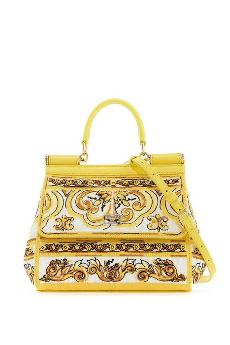 DOLCE & GABBANA medium sicily handbag with maiolica embroidery