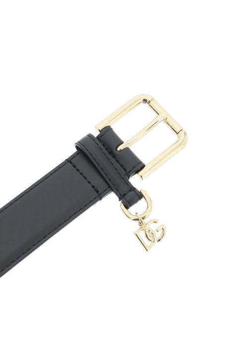 DOLCE & GABBANA belt with charm logo