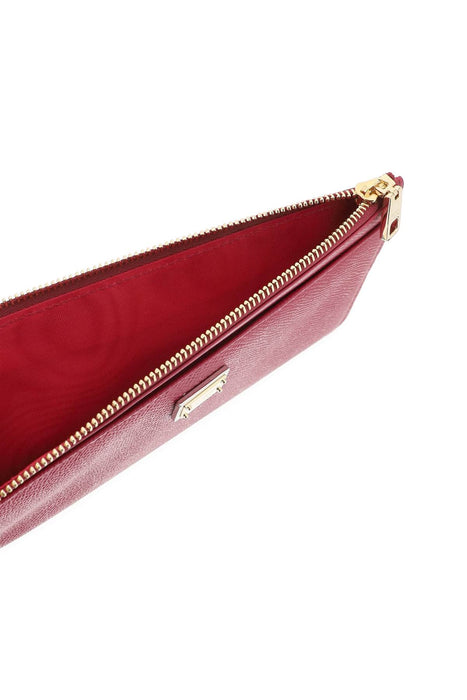 DOLCE & GABBANA cardholder pouch in dauphine calfskin