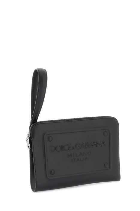 DOLCE & GABBANA pouch with embossed logo