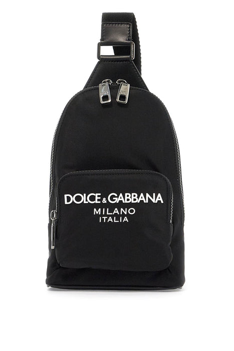 DOLCE & GABBANA nylon shoulder bag with crossbody