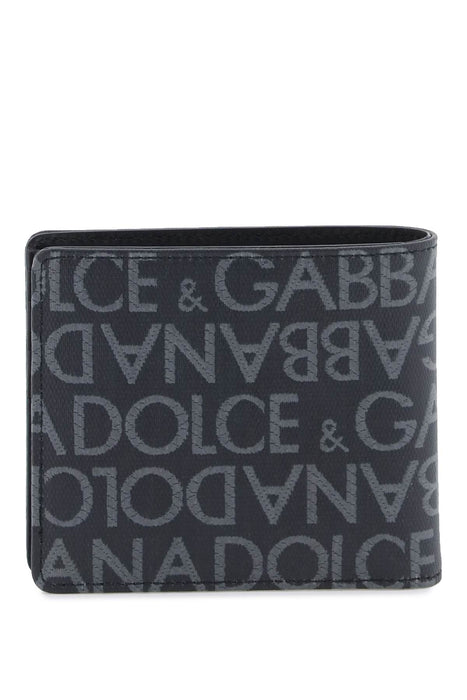 DOLCE & GABBANA jacquard logo wallet