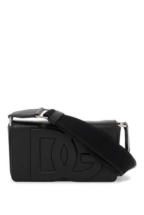 DOLCE & GABBANA mini leather crossbody bag with shoulder strap.