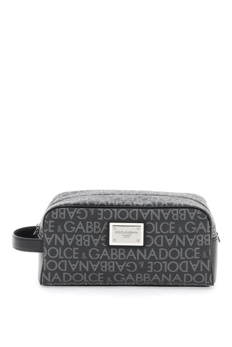 DOLCE & GABBANA coated jacquard vanity case