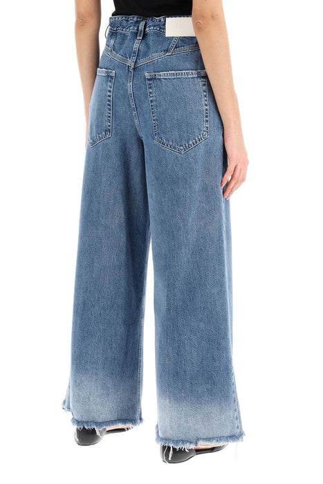 CLOSED flare morus jeans with distressed details