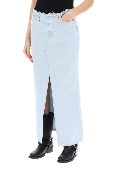 CLOSED denim column skirt with a slim