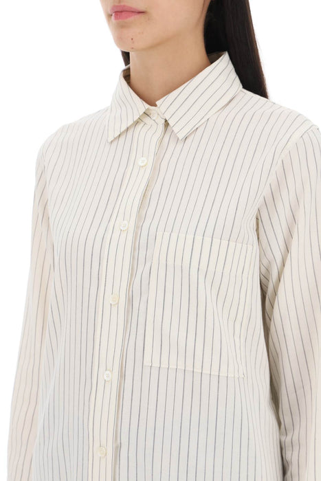 CLOSED striped cotton-wool shirt