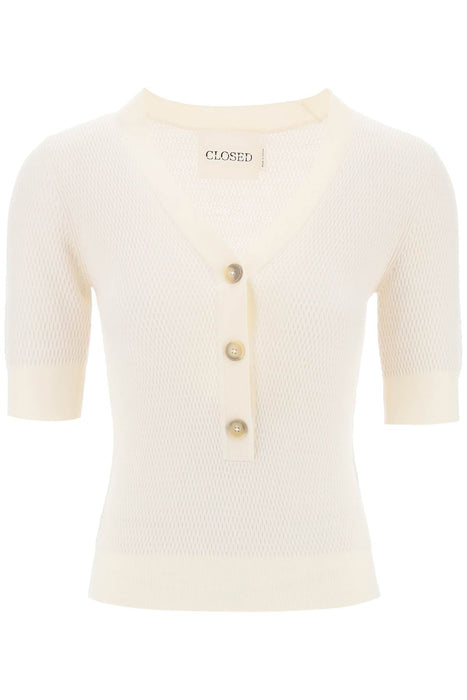 CLOSED knitted top with short sleeves