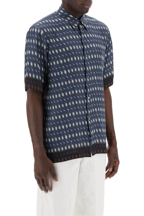 DRIES VAN NOTEN "two-tone print shirt with