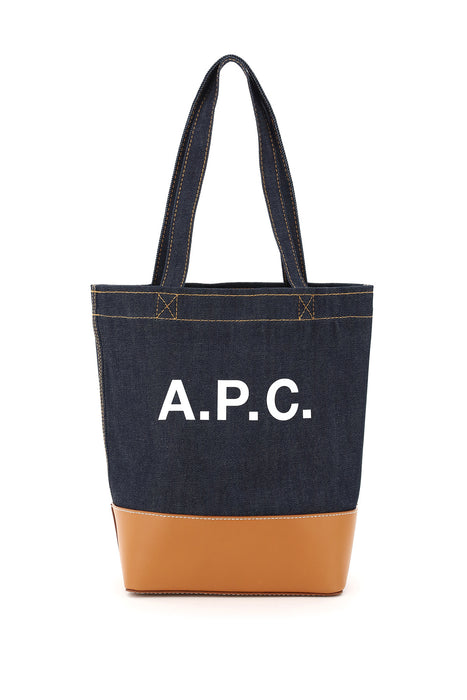 A.P.C. axel small denim tote bag