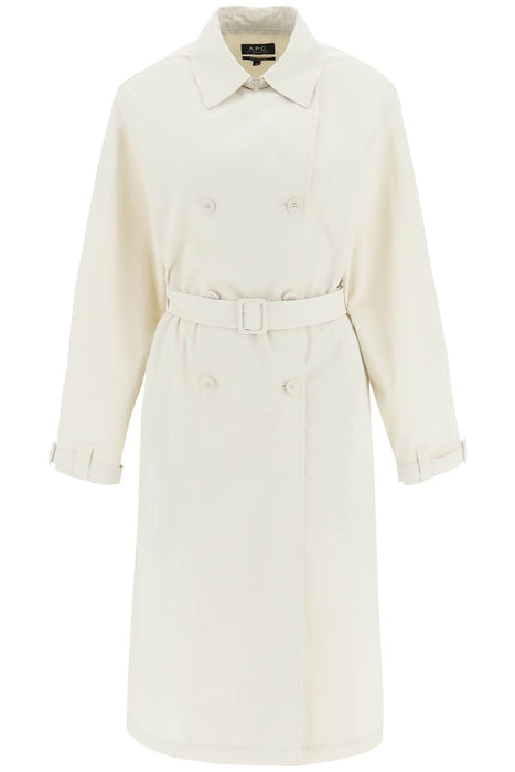 A.P.C. irene' double-breasted trench coat