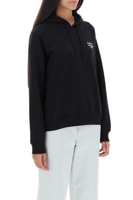 A.P.C. serena' hoodie with logo embroidery