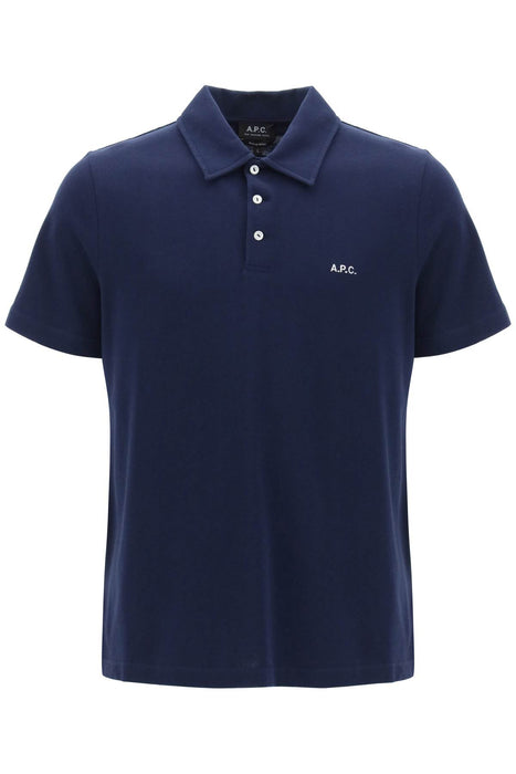 A.P.C. austin polo shirt with logo embroidery