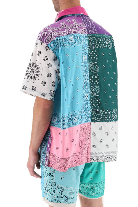 Children of the discordance short-sleeved patchwork shirt with bandana prints