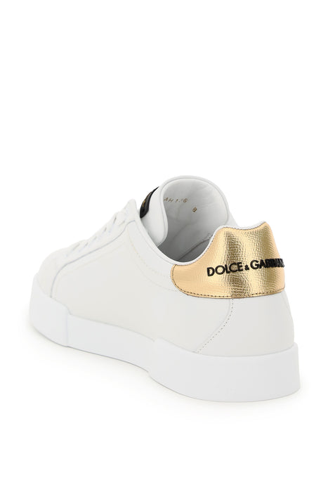 DOLCE & GABBANA portofino sneakers with logo patch