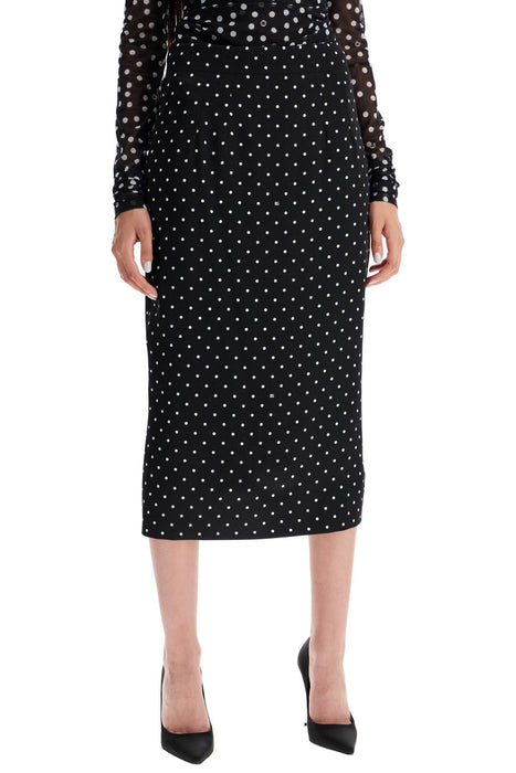 DOLCE & GABBANA stretch charmeuse pencil skirt