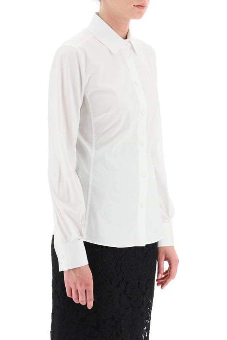 DOLCE & GABBANA slim-fit stretch poplin shirt