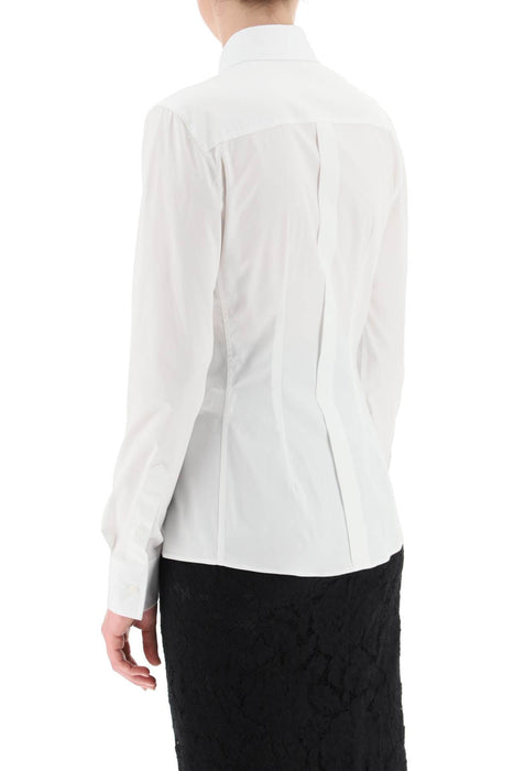 DOLCE & GABBANA slim-fit stretch poplin shirt