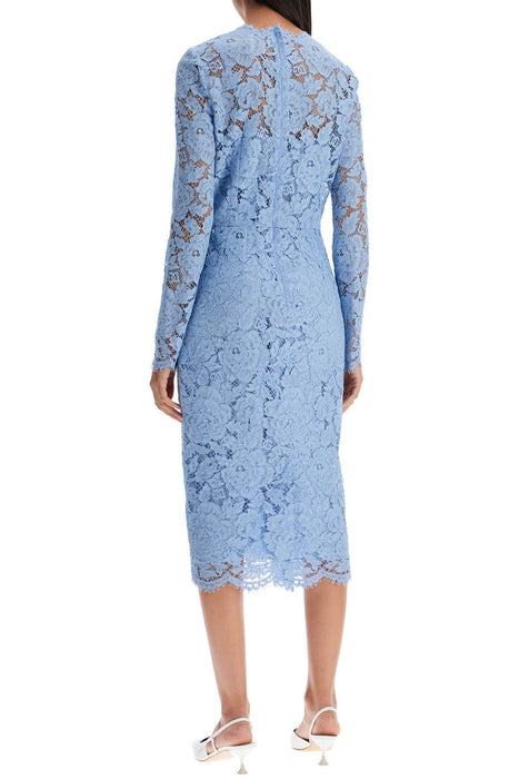 DOLCE & GABBANA lace sheath dress with a