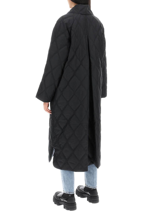 GANNI quilted oversized coat
