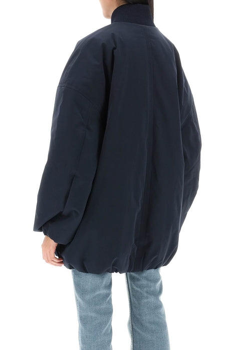 GANNI oversized midi bomber jacket