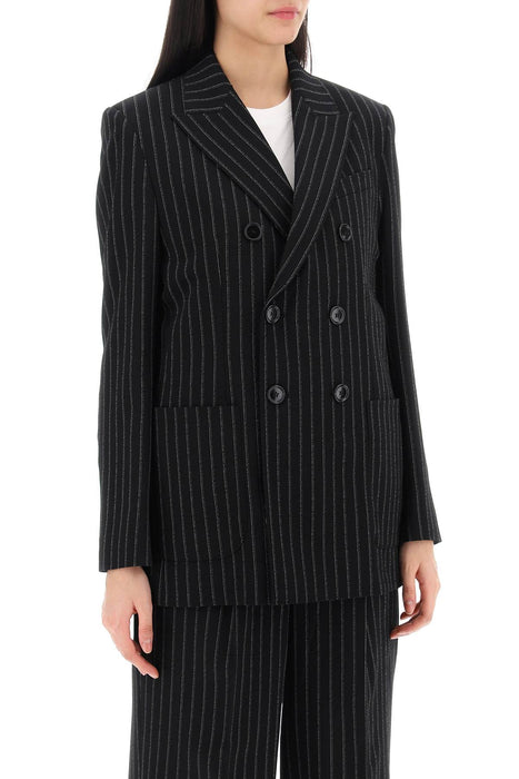 AMI ALEXANDRE MATIUSSI double-breasted pinstripe