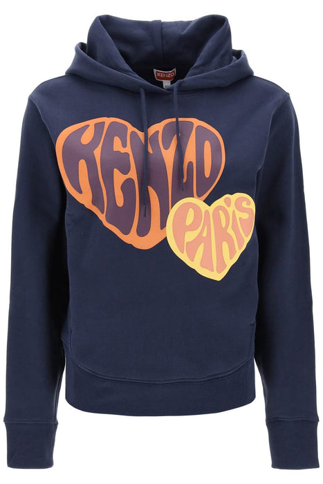 KENZO heart print hoodie