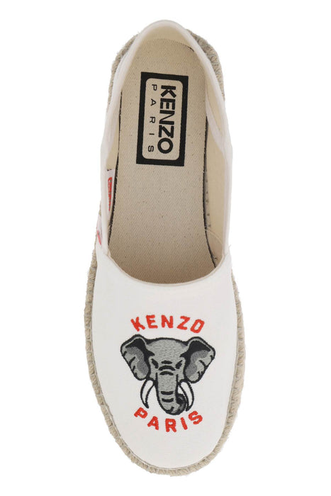 KENZO canvas espadrilles with logo embroidery