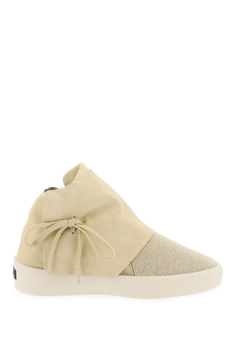 FEAR OF GOD mid-top suede and bead sneakers.