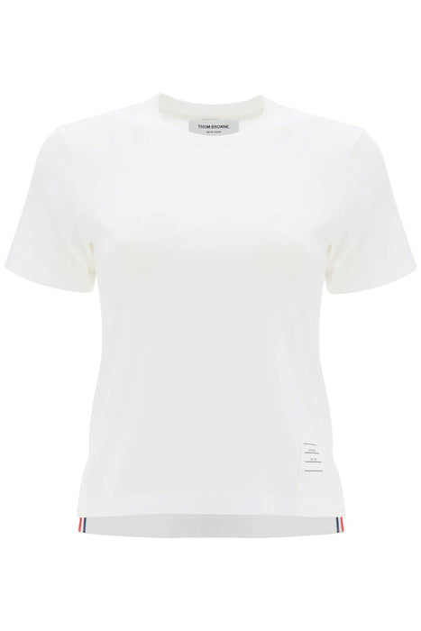 THOM BROWNE lightweight t-shirt with sl