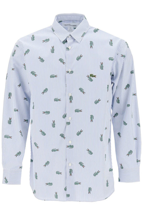 COMME DES GARCONS SHIRT x lacoste oxford shirt with crocodile motif